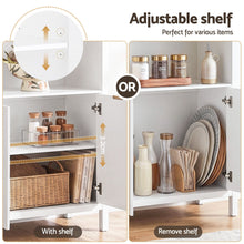 Load image into Gallery viewer, Buffet Sideboard Cabinet Pantry 180CM Arched Storage Bookshelf White