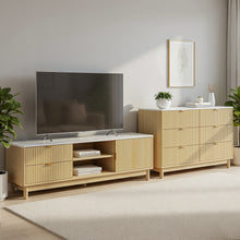 Load image into Gallery viewer, Artiss TV Unit & Chest of Drawers Set Solid Wood Legs Pine