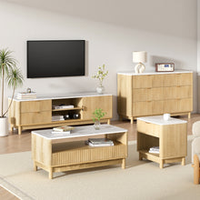 Load image into Gallery viewer, Artiss TV Unit & Chest of Drawers Set Solid Wood Legs Pine