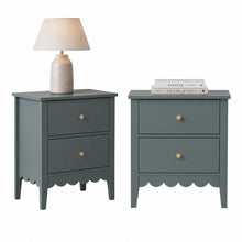 Load image into Gallery viewer, 2X Bedside Table 2 Drawers Bedroom Storage Nightstand Green