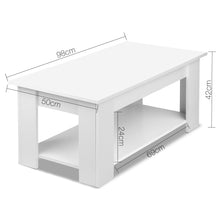 Load image into Gallery viewer, Artiss Coffee Table Lift-top Coffee Table White
