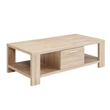 Load image into Gallery viewer, Artiss Coffee Table 1 Drawer Oak Maxi