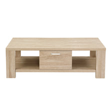 Load image into Gallery viewer, Artiss Coffee Table 1 Drawer Oak Maxi