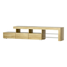 Load image into Gallery viewer, Artiss Entertainment Unit TV Cabinet LED 215cm Pine Caya