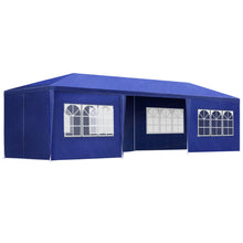 Load image into Gallery viewer, Gazebo 3x9m Marquee Wedding Party Tent Outdoor Camping Side Wall Canopy 8 Panel Blue