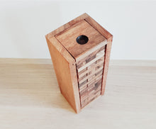 Load image into Gallery viewer, Stacking tumbling blocks wood Red colours balance game handmade stacking Fun Board Games Kids Ages 4 to Adults