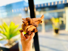 Load image into Gallery viewer, Brainteaser wood puzzle Helicopter - 3D Interlocking wooden puzzle