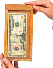 Load image into Gallery viewer, Hidden money gift: Wooden Puzzle Box- Hide your gift and see if they can open it using Hidden Compartments - Sliding Door