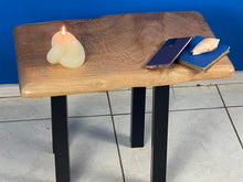 Load image into Gallery viewer, Bedside side Table- Live Edge Silky Oak Australian Timber