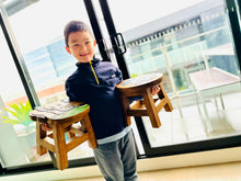 Load image into Gallery viewer, Children's Wooden Stool ELEPHANT FACE Themed Chair Toddlers Step sitting Stool