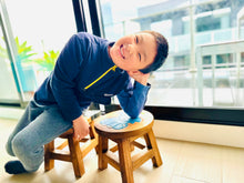 Load image into Gallery viewer, Children's furniture Stool Blue Baby ELEPHANT for Toddlers Step sitting Stool.