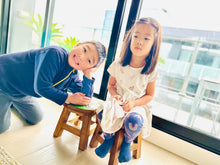 Load image into Gallery viewer, Children's Wooden Stool ELEPHANT FACE Themed Chair Toddlers Step sitting Stool