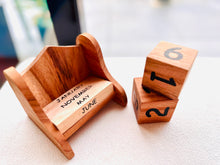 Load image into Gallery viewer, Wooden Desk Calendar-Retro vintage wall calendar