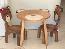Load image into Gallery viewer, Children's furniture Bear Table -natural wood handmade and solid build