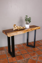 Load image into Gallery viewer, Console Table Live Edge Raintree Wood 100 cm