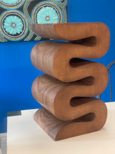 Load image into Gallery viewer, Side Table, corner Stool, Plant Stand Raintree Wood Natural Finish-Book Stack