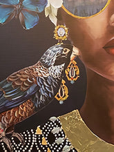 Load image into Gallery viewer, Wall art canvas framed print 60 x 90 cm Floral Dahlia