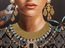 Load image into Gallery viewer, Wall art canvas framed print 60 x 90 cm Floral Dahlia