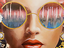 Load image into Gallery viewer, Wall art canvas framed print 60 x 90 cm Floral Dahlia