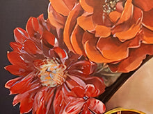 Load image into Gallery viewer, Wall art canvas framed print 60 x 90 cm Floral Dahlia