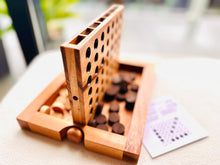 Load image into Gallery viewer, Connect Four 4 IN A ROW GAME board game -folds away travel ready.