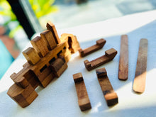 Load image into Gallery viewer, Brainteaser puzzle - 3D Interlocking boat wooden puzzle.