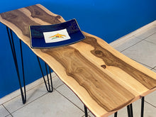 Load image into Gallery viewer, Console hall entrance table handmade from Cypress Australian timber -110cm length with minimalist legs