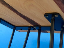 Load image into Gallery viewer, Console hall entrance table handmade from Cypress Australian timber -110cm length with minimalist legs