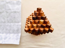 Load image into Gallery viewer, Brainteaser puzzle- extreme Jumbo 51-piece Pagoda interlocking Puzzle-awesome gift for Smart Dads