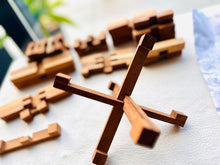 Load image into Gallery viewer, Brainteaser puzzle- extreme Jumbo 51-piece Pagoda interlocking Puzzle-awesome gift for Smart Dads