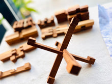 Load image into Gallery viewer, Brainteaser puzzle-extreme Jumbo 51-piece Pagoda interlocking Puzzle-awesome gift for geniuses or Engineers