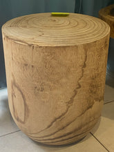 Load image into Gallery viewer, Side timber drinks Table, Stool or Plant pot of Paulownia wood design_Model02