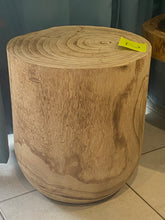 Load image into Gallery viewer, Side timber drinks Table, Stool or Plant pot of Paulownia wood design_Model02
