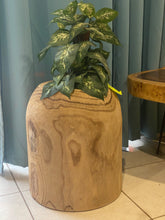 Load image into Gallery viewer, Side timber drinks Table, Stool or Plant pot of Paulownia wood design_Model03.