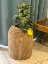 Load image into Gallery viewer, Side timber drinks Table, Stool or Plant pot of Paulownia wood design_Model04