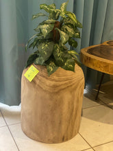 Load image into Gallery viewer, Side timber drinks Table, Stool or Plant pot of Paulownia wood design_Model04