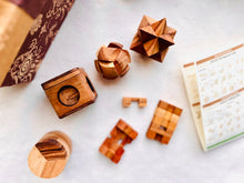 Load image into Gallery viewer, Gift set Brainteaser 12 puzzles set Wood in a gift box for kids or adults