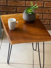 Load image into Gallery viewer, Side Table Live Edge Wooden Corner Table, Plant or book Stand Raintree Wood-OS60