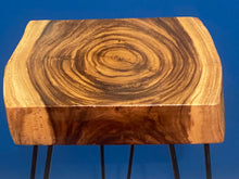 Load image into Gallery viewer, Small coffee table, Live Edge Wooden Side Table / Corner Table / Plant or book Stand Raintree Wood