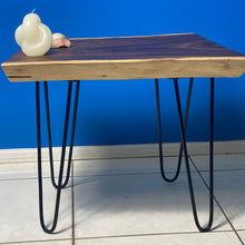 Load image into Gallery viewer, Bedside Table- Live Edge natural Wooden Side Table / Corner Table / Plant or book Stand Raintree Wood-OS 56 model