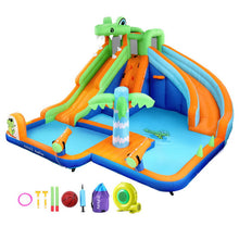 Load image into Gallery viewer, AirMyFun Kids Inflatable Pool Water Double Slide Park Jumping Castle 465X430CM