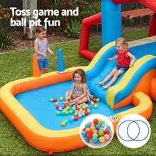 Load image into Gallery viewer, Keezi Inflatable Kids Pool Play Park Jumping Castle Volleyball Net with Blower Balls 4mx4.37m