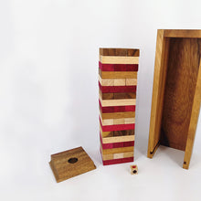 Load image into Gallery viewer, Stacking blocks wood balance game handmade stacking Fun Board Games Kids Ages 4 to Adults