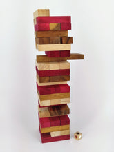 Load image into Gallery viewer, Stacking blocks wood balance game handmade stacking Fun Board Games Kids Ages 4 to Adults
