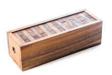 Load image into Gallery viewer, Stacking tumbling blocks wood Red colours balance game handmade stacking Fun Board Games Kids Ages 4 to Adults