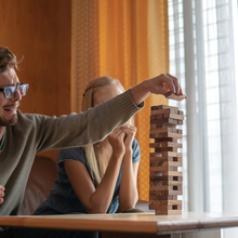 Load image into Gallery viewer, Tumbling Tower blocks wood balance game handmade stacking Fun Board Games Kids Ages 4 to Adults