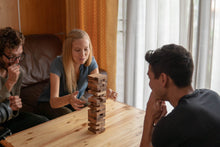 Load image into Gallery viewer, Tumbling Tower blocks wood balance game handmade stacking Fun Board Games Kids Ages 4 to Adults