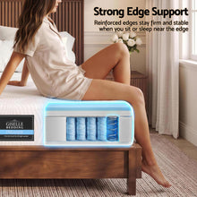 Load image into Gallery viewer, Giselle 25cm Single Hybrid Mattress Soft Knitted Fabric Edge Support Gel Foam