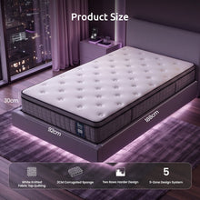 Load image into Gallery viewer, Levitex Single Mattress 2 Rows Edge Support for Deep Sleep 5-Zone Ergonomic Pocket Spring Breathable Corrugated Sponge Medium Firm 30CM