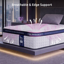 Load image into Gallery viewer, Levitex 35CM Single Mattresses Gel Memory Foam and 7-Zone Ergonomic Pocket Spring, Anti-Roll Dual-Row Edge, Triple Cooling System for Hot Sleepers